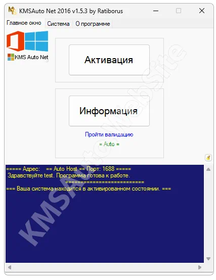 Пользовательский интерфейс KMSAuto Net